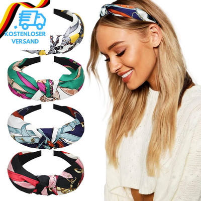 DRESHOW Haarreifen Damen Mädchen 4 Stück Verknotet Stirnband Haarreif Damen Boho