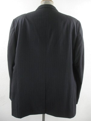 Mens 52L Jones New York Charcoal Gray Pinstripe 2-Pc Suit
