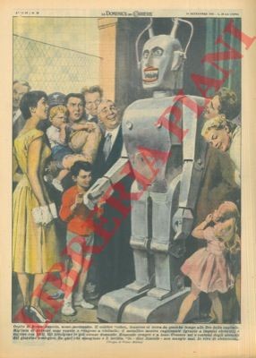 MOLINO W. - Anatole, Roboter mechanischer Mann, befindet sich im Zoo von Rom.