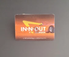 Scarce 1997 Promotional "IN-N-OUT Burger" Cobra Lenticular Motion Card 2" x 3"