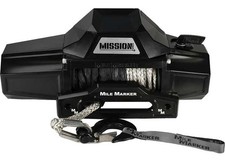 Mile Marker 78-53141 Mission Electric Winch 8k With Synthetic Rope Covert Black