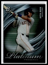 Seth Beer 2019 Bowman Platinum Platinum Presence #PP-5 Houston Astros