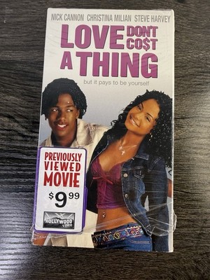 Love Don't Cost A Thing VHS. Christina Milian Steve Harvey Nick Cannon. Tested.