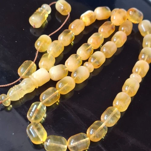 ☀️Natural Baltic Amber Islamic Prayer Beads Misbaha Tasbih Rosary 90g☀️