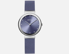 Bering Classic 10131-909 Womens Watch Lavender Dial 31mm Sapphire Crystal New