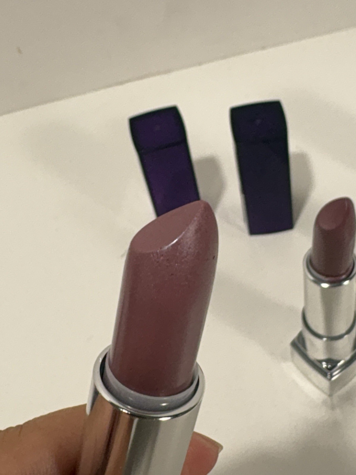 Lot Of 6 Maybelline Color Sensational Lipstick On The Mauve, 445 0.15 oz READ***