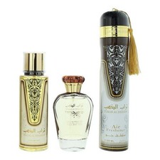 Turab Al Dhahab 3 PC Ard Al Zaafaran Gift Set EDP Perfume + Mist + Air Freshener