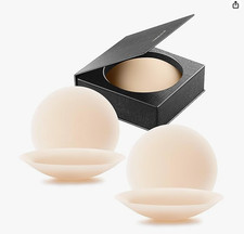 VOCH GALA Nipple Covers 2 Pairs-Seamless and Sheer Adhesive Silicone Size D 