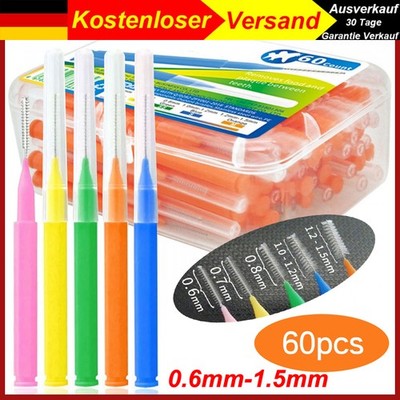 60PC/Box Tooth Floss Oral Hygiene Dental Interdental Brush Teeth Cleaning Tool