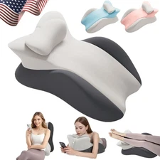 Memory Foam Wedge Pillow Multi-Position Support Bed Pillow for Sleeping Reading