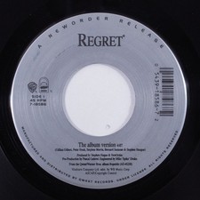 Synth Pop 45 NEW ORDER Regret WARNER BROS with juke strip j