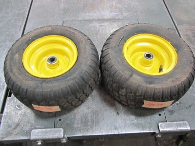 JOHN DEERE STX38 FRONT WHEELS / RIMS & TIRES 13X6.50-6 (PAIR / SET)
