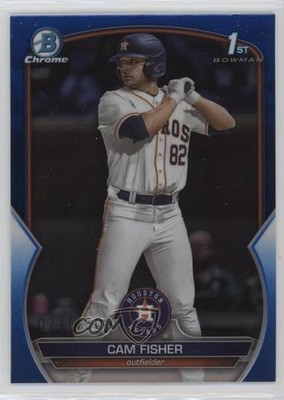 2023 Bowman Draft Chrome Blue Refractor 71/150 Cam Fisher #BDC-35 08kw