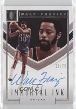 2022-23 Panini Impeccable Immortal Ink 38/75 Walt Frazier #II-WFZ Auto HOF 0g27