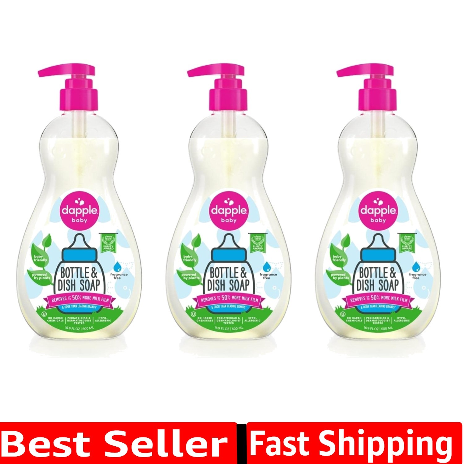 Baby Bottle Soap, Hypoallergenic Dish Soap for Baby Bottles,