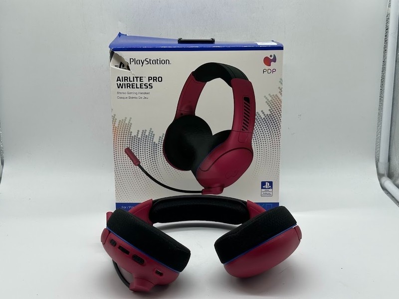 PDP AIRLITE Pro Wireless Headset with Mic - Cosmic Red READ/FOR PARTS