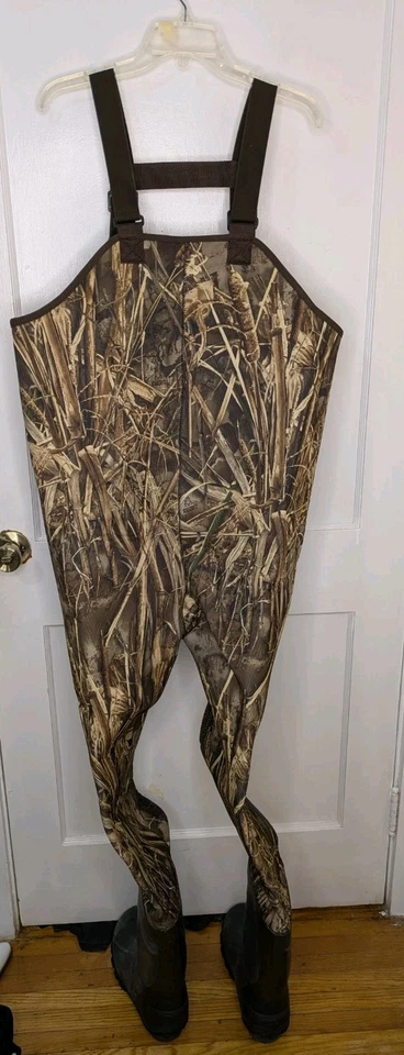 Guide Gear Men's Insulated Hunting Chest Waders 1,000 Gram Realtree Max 7 Size 9 - Image 2 of 4