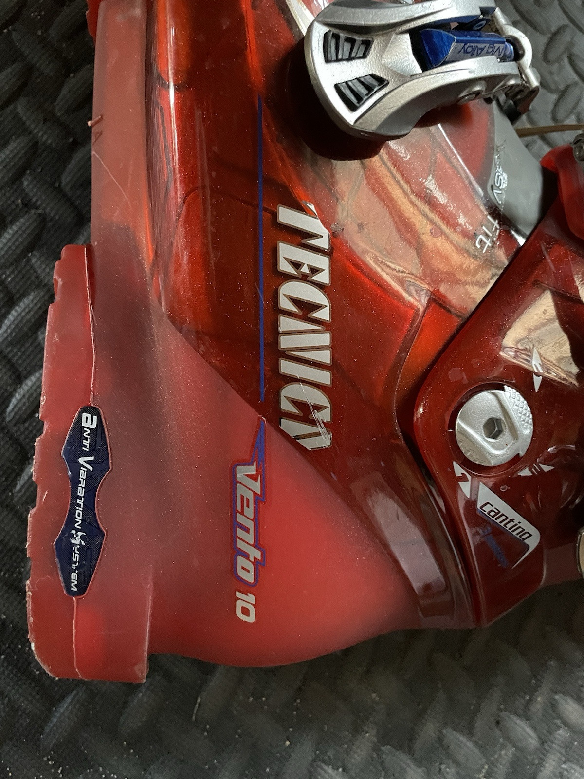 SALOMON Tecnica Vento 10 Scarponi da Sci Alpino Rosso Downhill Uomo Taglia 280 285