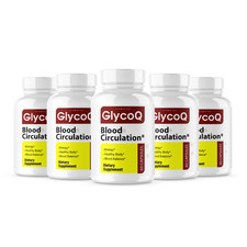  5 Pack GlycoQ Blood Balance Support Capsules, Glyco Q Pills 300 Capsules 