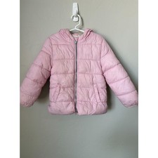 Old Navy Toddler Girls Pink Hooded Puffer Jac...
