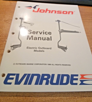 #ad Werkstatthandbuch Johnson Außenborder Service Manual Electric Outboard Models 88 EUR 75.00