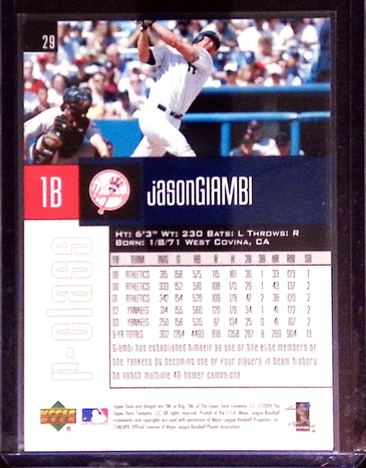 2004 Upper Deck r-class #29 Jason Giambi - Image 2 of 2