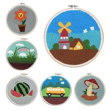 Cartoon-Punch-Needle-Kits Mit Punch-Stickstift, DIY-Basteln