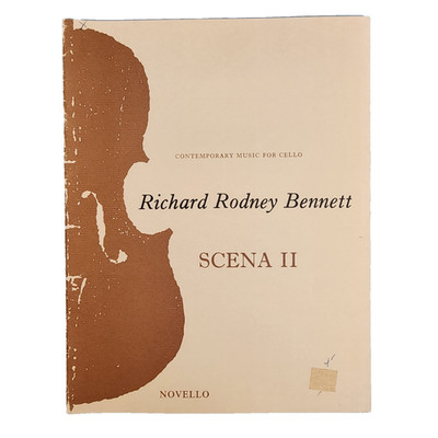 Richard Rodney Bennett - Scena II for Solo Cello - Score