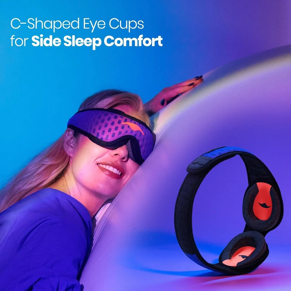 Manta Pro Sleep Mask - 100% Light Blocking Sleep Mask for Side Sleepers, Breatha - image 3 of 4