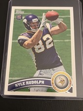 2011 Topps Rookie Card Kyle Rudolph RC #6 Minnesota Vikings. rookie card picture