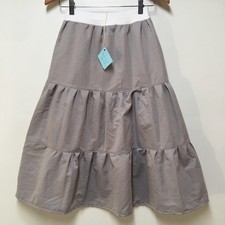 Skirt Girls L 10/12 100 Cotton Maxi Ruffle Tier Gray Boho Mom and Pop's Kids