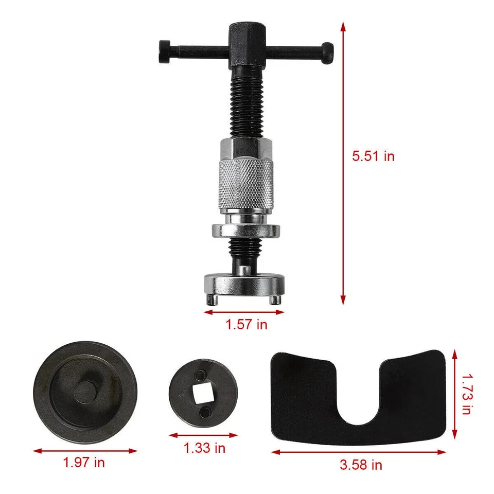 Kit de herramientas de reparación de pinza automática de pistón separador de pastillas de freno de disco para automóvil Foto 3 de 4