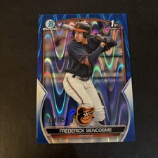 2023 Bowman Chrome Prospects #BCP-35 Frederick Bencosme Blue RayWave /150