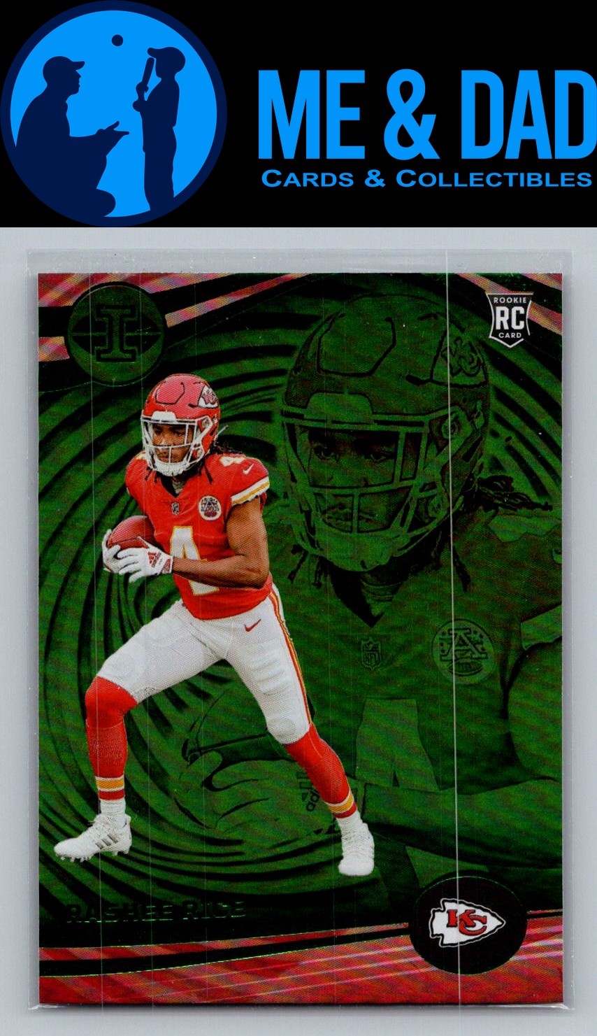 2023 Panini Illusions #56 Rashee Rice Emerald Trophy Collection