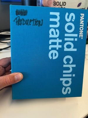 Used PANTONE Solid Color Chips Uncoated and Matte Binder Books | eBay