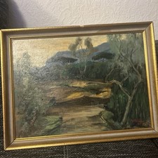 Gemälde Ölgemälde Hans Schön 1917 Original Aquarell