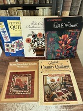 Mixed And Various Quilting Book Lot Of 6 