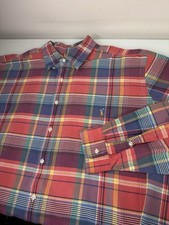 Mens Polo Ralph Lauren Colorful Plaid Button Up Long Sleeve Shirt Size 2XB Big