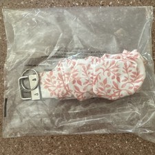 White Pink Floral Wrist Key Chain New