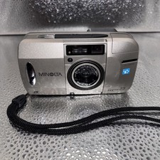 MINOLTA Vectis 25 IX-Date 30-75mm Point Shoot Zoom Camera w/ Strap Not Tested
