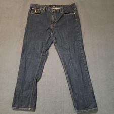 Ralph Lauren Sport Jeans Womens 30 Dark Blue Straight Leg Stretch Denim