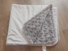 Blankets and Beyond Reversible Stars Gray White Baby Blanket Security Lovey 