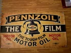 Pennzoil Motor Oil Banner 40x22 1930s Reproduction Vintage Gas Oil Sign Retro