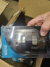 Click Deco Plus  Black Nickel Cooker Switch With Socket