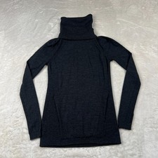 Lululemon Sweat And Savasana Sweater Merino Wool Women's 4 Black Soft Wicking