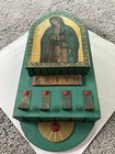 Vintage style Mexico Folk Art OUR LADY OF GUADALUPE Altar Art Wall Shrine — photo 5