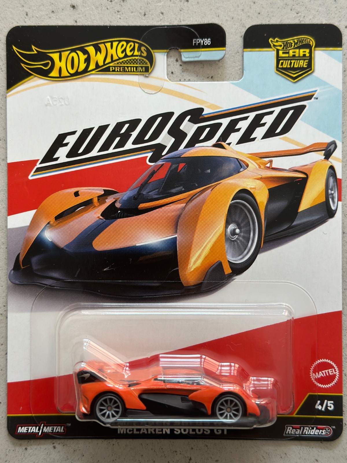 Hot Wheels Premium McLAREN SOLUS GT Euro Speed Car Culture f1 p1 w1 speedtail