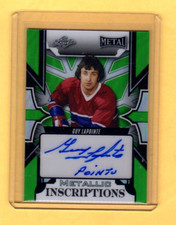 GUY LAPOINTE   1/3    METALLIC INCRIPTIONS     2025 LEAF METAL HOCKEY LEGENDS