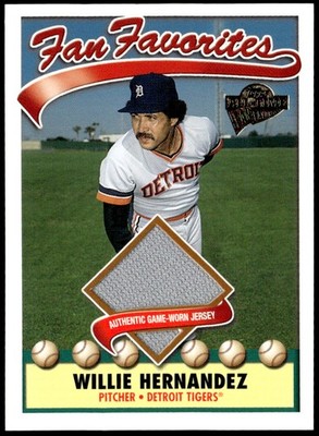 2003 Topps All-Time Fan Favorites #FFR-WHE Willie Hernandez Relics Jersey E5