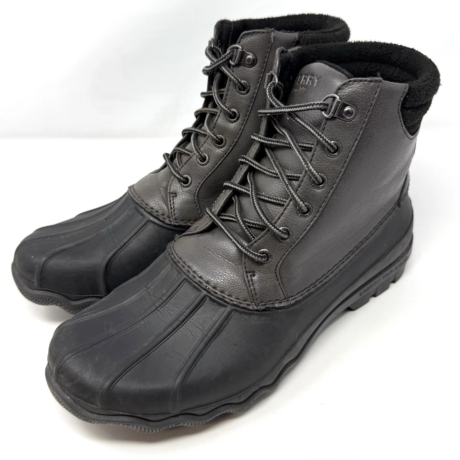 Sperry Men's Avenue Duck Waterproof Boots GREY/BLACK - Size 10 Rain Snow
Opens in a new window or ta